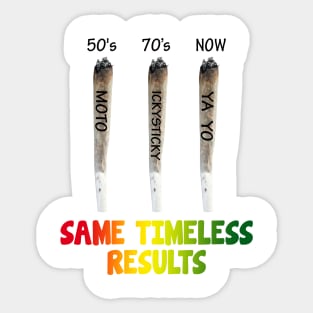 Same Timeless Results Sticker